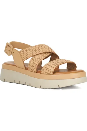 Dune Womens Ladies Lorro - Woven Open Toe Flatform Sandals - Leather - Size UK 8