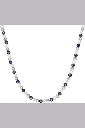 Valero Pearls Womens Fresh Water Cultured Pearl Necklace - - One Size