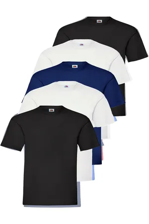 Fruit Of The Loom Kids Unisex Tshirts 5 Pack - Cotton - Size 12-13Y