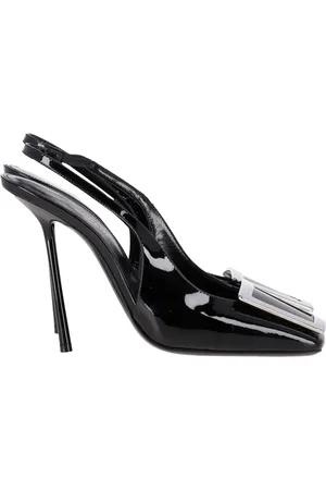 Saint Laurent Pre-owned Womens Pablo Slingback Pumps in Leather - Size 37.5 EU/IT