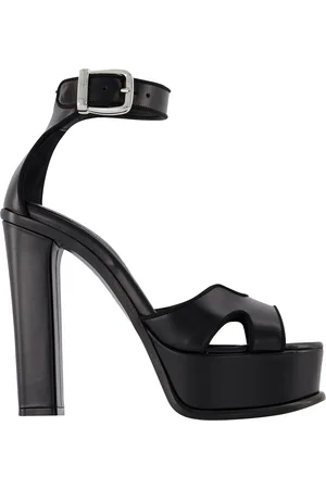 Alexander McQueen Womens Leather Pumps With Silver Hardware - Size EU 39