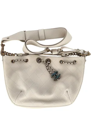CHANEL Pre-owned Womens CC Paris-Rome Shoulder Bag in White Leather - - One Size