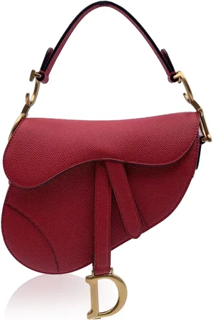 Dior Pre-owned Womens Leather Shoulder Bag Saddle - - One Size