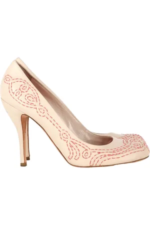 Alexander McQueen Pre-owned Womens Stitching Detail Pumps in Leather - Size EU 40