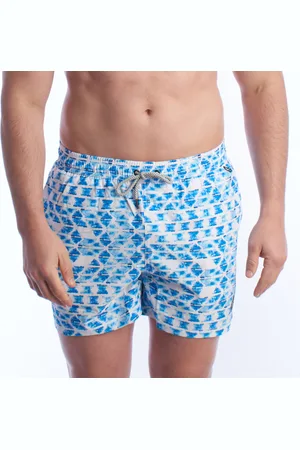 IN MY HOOD Mens Printed Swim Shorts HS24MSW05 - - Size Large