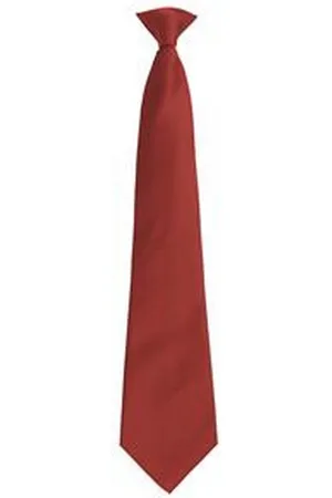 Premier Mens Fashion ”Colours” Work Clip On Tie - One Size