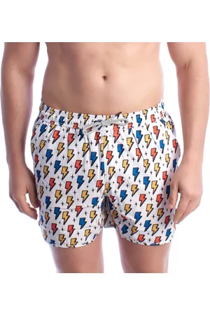 IN MY HOOD Mens Printed Swim Shorts HS24MSW06 - - Size Small