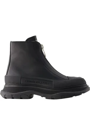 Alexander McQueen Womens Tread Slick Ankle Boots - - Leather - - Size EU 39