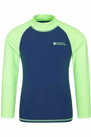 Mountain Warehouse Childrens Unisex Childrens/Kids Long-Sleeved Rash Top (Bright ) - Size 11-12Y
