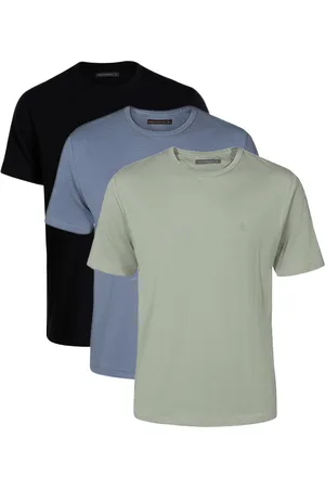 French Connection Mens 3 Pack Cotton Crew Neck Short Sleeve T-Shirts - - Size 2XL