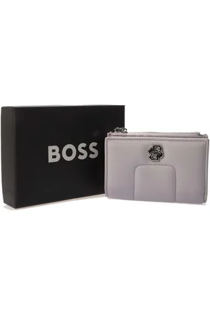 HUGO BOSS Womens Accessories Icon Double B Monogram Trim Purse in Synthetic Leather - One Size