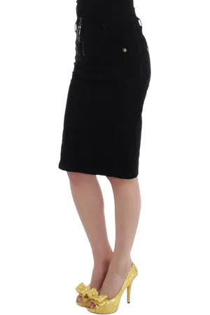 Roberto Cavalli WoMens Corduroy Pencil Skirt Cotton - Size EU 40 (Womens)