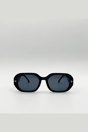 SVNX Womens Oval Sunglasses with Wide Arm in - One Size