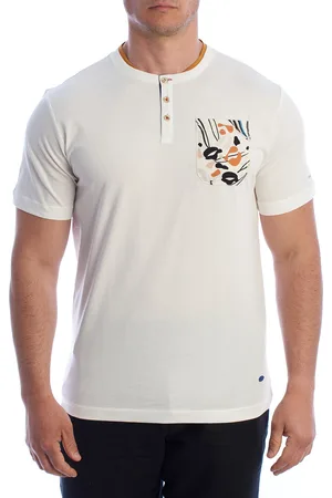 IN MY HOOD Mens Short Sleeve Henley T-Shirt HS24MTS09 - - Size Small