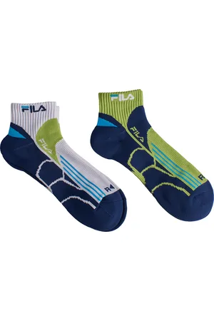 Fila Mens Pack-2 Quarter Running Socks F2526 for Men - - Size UK 4-8