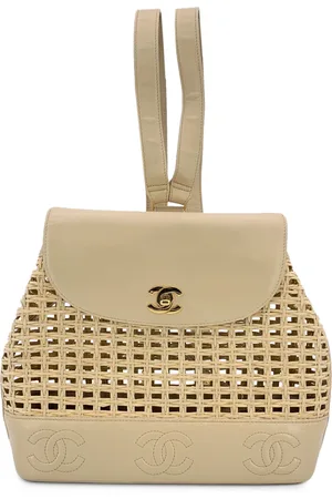 CHANEL Pre-owned Womens Vintage Leather Backpack Timeless/Classique - - One Size