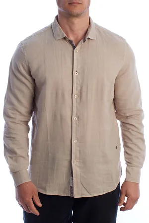 IN MY HOOD Mens Long Sleeve Linen Shirt HS24MCA01 - - Size X-Large