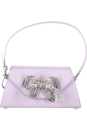 Self-Portrait Pre-owned Womens Bow Mini Shoulder Bag In Pastel Leather - One Size