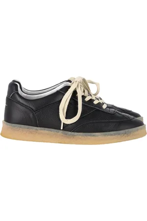 Maison Margiela Pre-owned Mens MM6 Panelled Lace-Up Sneakers in Leather - Size EU 40
