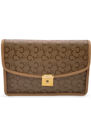 Céline Pre-owned Womens Vintage Cloth Clutch Bag Classic - Cotton - One Size