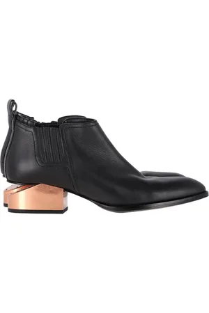 Alexander Wang Pre-owned Womens Kori Cut-Out Ankle Boots in Leather - Size EU 40