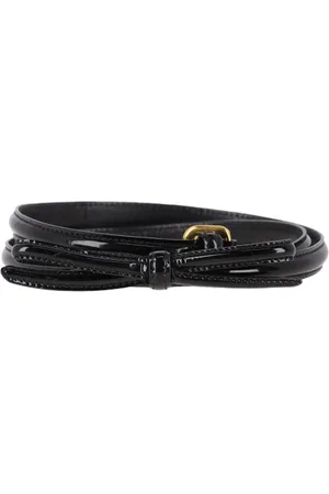 Prada Pre-owned Womens Thin Buckle Belt in Leather - One Size