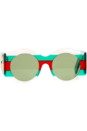 Gucci Pre-owned Womens Round Frame Sunglasses GG0177S in Acetate - One Size