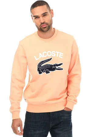 Lacoste Mens Crocodile Print Crew Sweatshirt in Cotton - Size 2XL