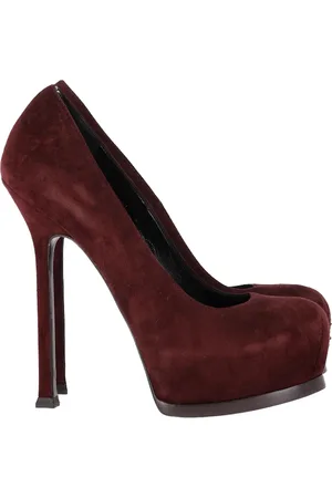 Saint Laurent Pre-owned Womens Tribtoo Platform Pumps in Suede - Size 35.5 EU/IT