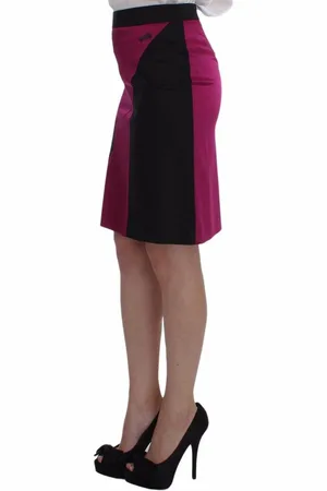 Dolce & Gabbana WoMens Black Above Knees Cotton Stretch Skirt - Size EU 38 (Womens)