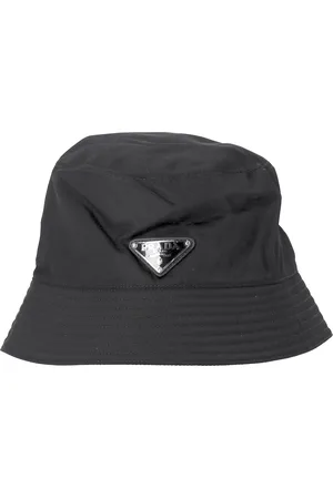 Prada Pre-owned Womens Re-Nylon Metal Triangle Logo Bucket Hat in Nylon - Size Small