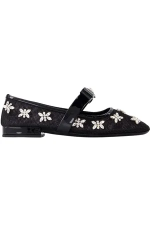 VERSACE Womens Gianni Ribbon Flat Shoes - - Leather - Calfskin - Size EU 39