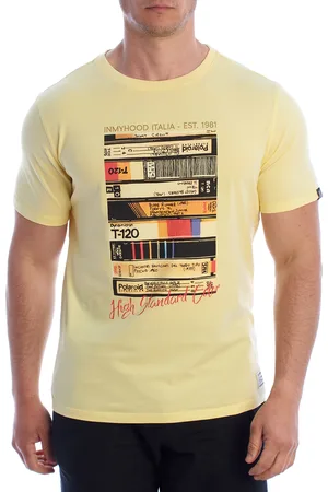 IN MY HOOD Mens Short Sleeve Graphic Cotton T-Shirt HS24MTS24 - - Size Medium