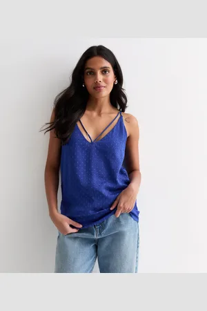 Gini London Womens Dobby Chiffon Cami Top - Size L/XL