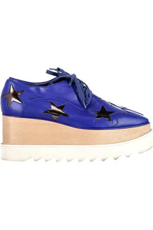 Stella McCartney Pre-owned Womens Elyse Platform Sneakers in Leather - Size 37.5 EU/IT