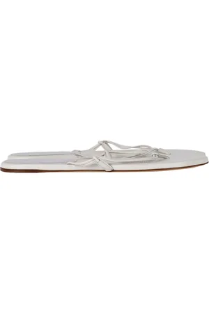 GABRIELA HEARST Pre-owned Womens Flip Flop Sandals in White Leather - - Size 40.5 EU/IT