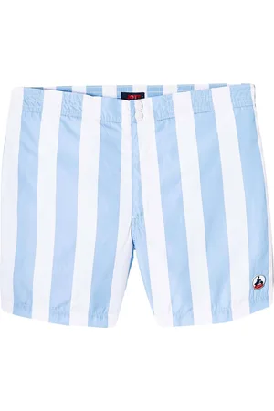 Jott Mens Deauville Swim Shorts in Blue-White - - Size 2XL