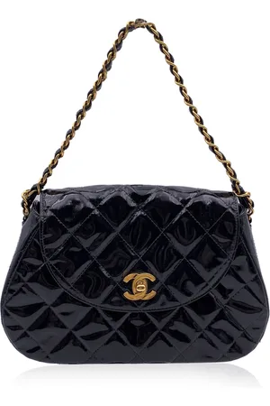 CHANEL Pre-owned Womens Vintage Patent leather Shoulder Bag CC - - One Size