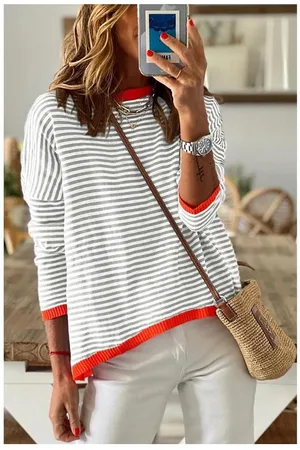 Azura Exchange Womens Knit Top & Skirt Set Relaxed Fit Model DC2722270 - Cotton - Size Large
