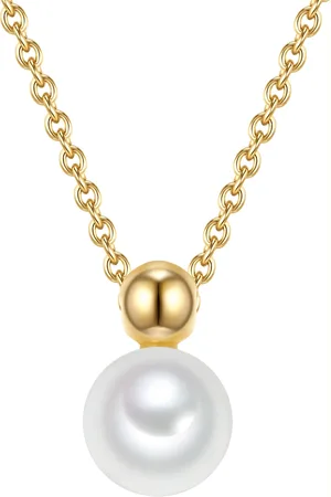 Valero Pearls Womens Necklace 925/- Sterling Silver - - One Size