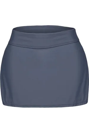 Azura Exchange Womens Plus Size Grey Skirted Swim Bikini Bottom - - Size 4XL