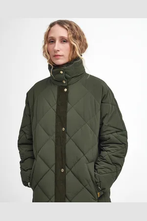 Barbour Bearnie Womens Long Puffer Jacket - - Size 18 UK
