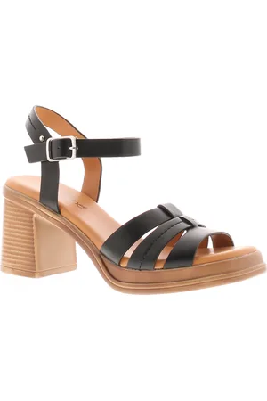 Apache Womens Heeled Sandals Charlie Buckle - Size UK 3