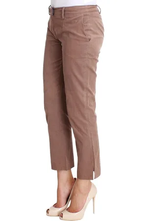 Costume National WoMens Cropped Corduroys Pants Silk - Size 30 (Waist)