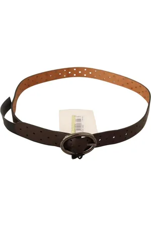 Costume National WoMens Belt WX Silver Buckle Holes Wool - Size 85 cm