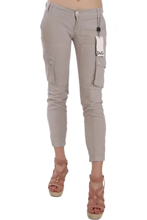Dolce & Gabbana WoMens Casual Fitted Trousers Pants Cotton - Size EU 38 (Womens)