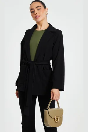 Quiz Womens Petite Tie Waist Blazer - Size 6 UK