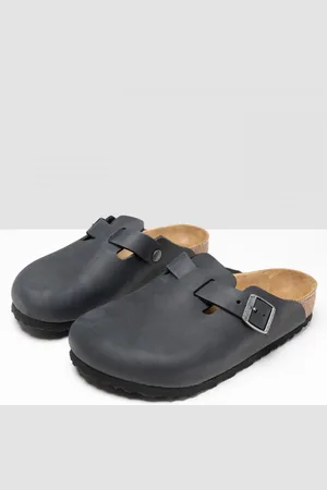 Birkenstock Unisex Mens Boston Leather Sandals in Nubuck - Size UK 8