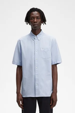 Fred Perry Mens Short Sleeve Oxford Shirt - - Size Medium