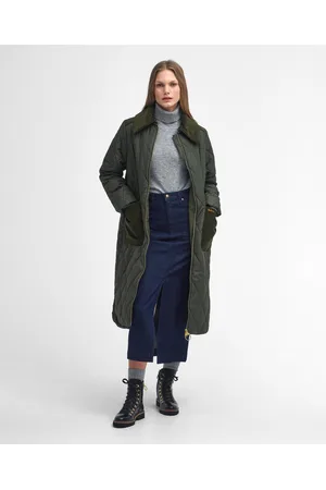 Barbour Malton Womens Long Quilted Jacket - - Size 16 UK